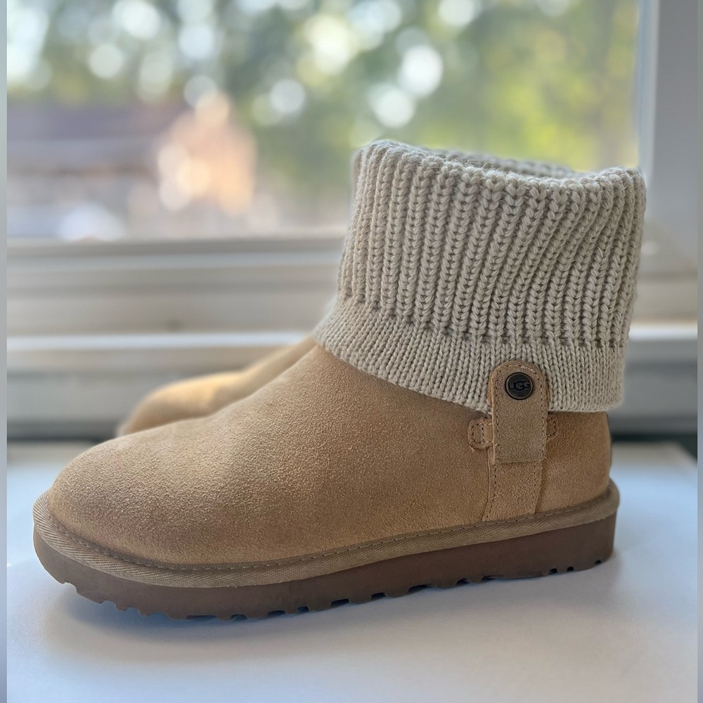 Ugg Australia Saela Rib Knit Cuff Boot (8)